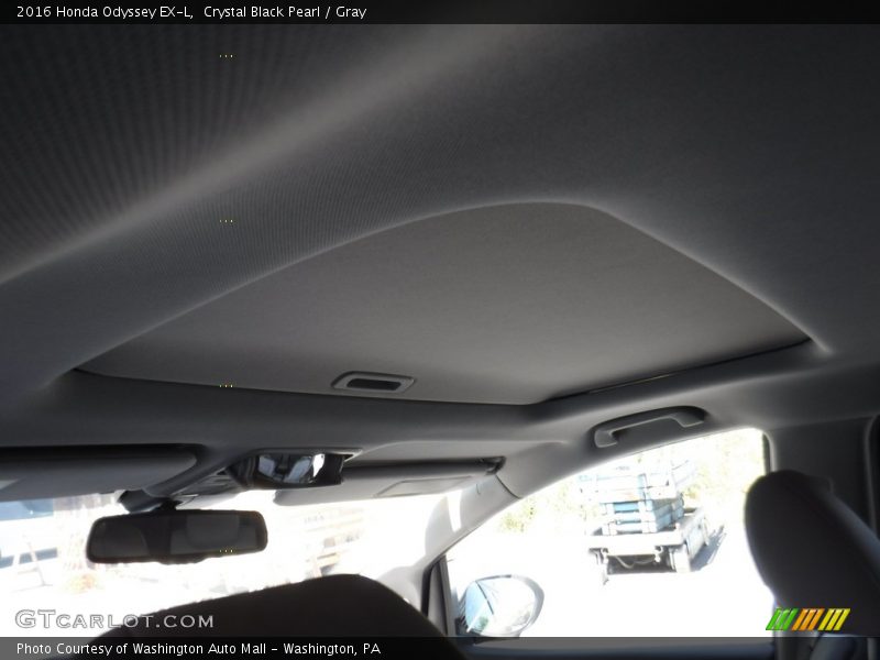 Crystal Black Pearl / Gray 2016 Honda Odyssey EX-L