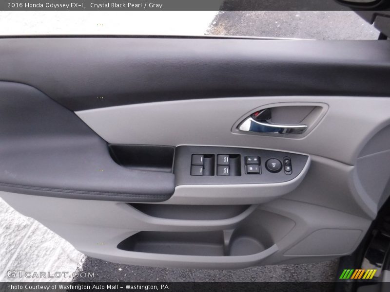 Crystal Black Pearl / Gray 2016 Honda Odyssey EX-L