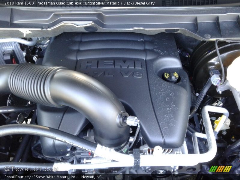 Bright Silver Metallic / Black/Diesel Gray 2018 Ram 1500 Tradesman Quad Cab 4x4
