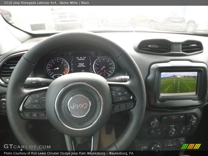 Alpine White / Black 2018 Jeep Renegade Latitude 4x4