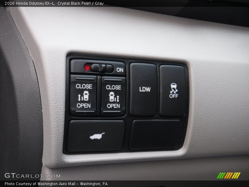 Crystal Black Pearl / Gray 2016 Honda Odyssey EX-L