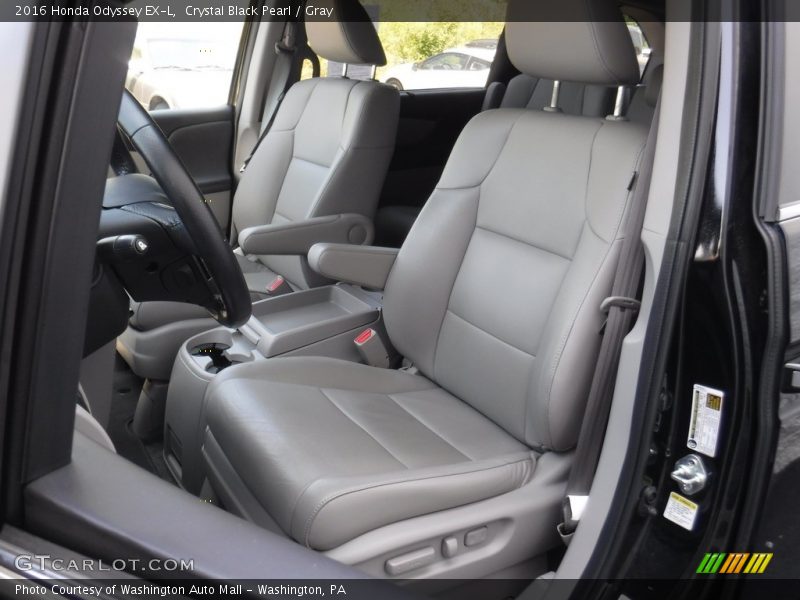 Crystal Black Pearl / Gray 2016 Honda Odyssey EX-L