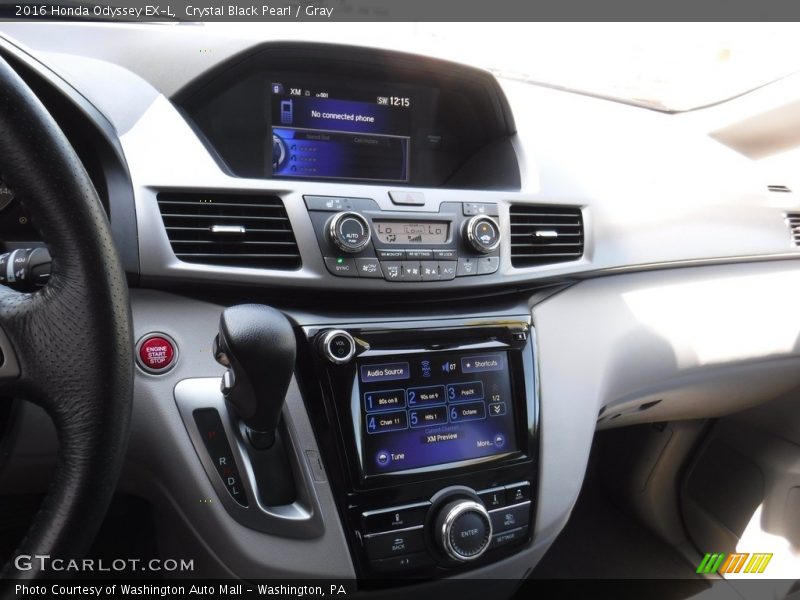 Crystal Black Pearl / Gray 2016 Honda Odyssey EX-L