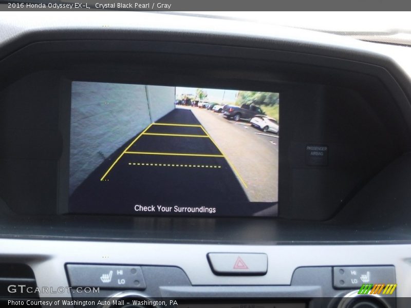 Crystal Black Pearl / Gray 2016 Honda Odyssey EX-L