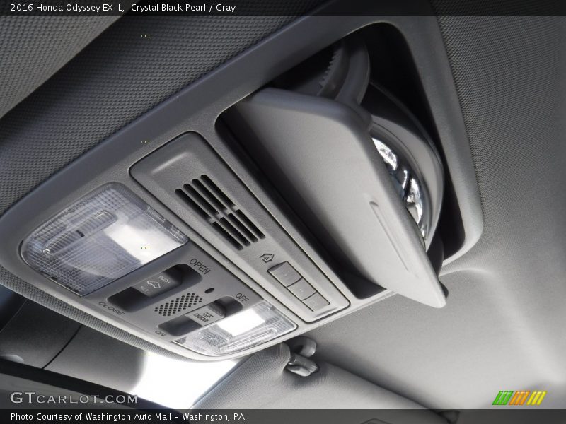 Crystal Black Pearl / Gray 2016 Honda Odyssey EX-L