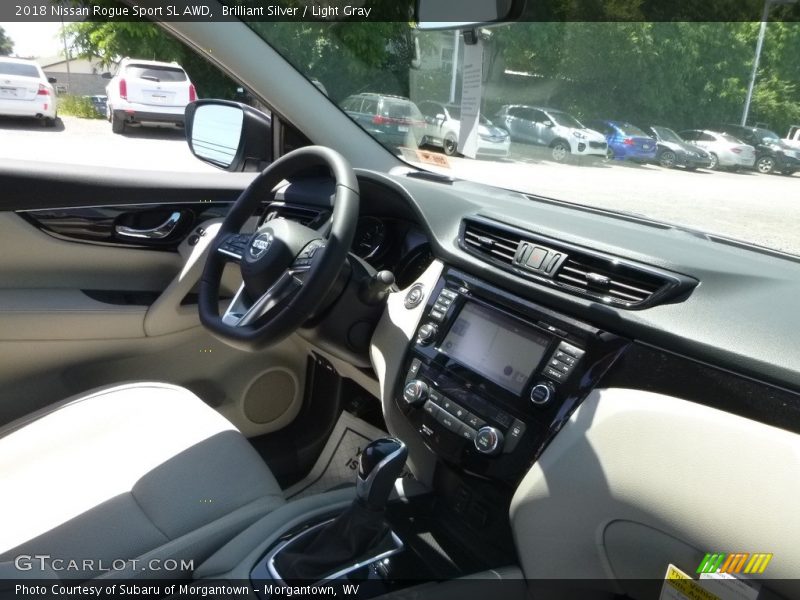 Brilliant Silver / Light Gray 2018 Nissan Rogue Sport SL AWD