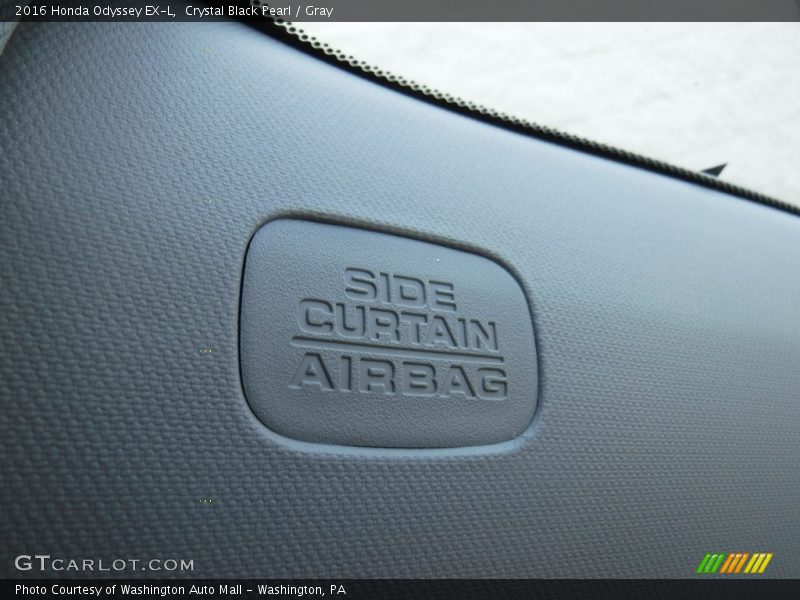 Crystal Black Pearl / Gray 2016 Honda Odyssey EX-L