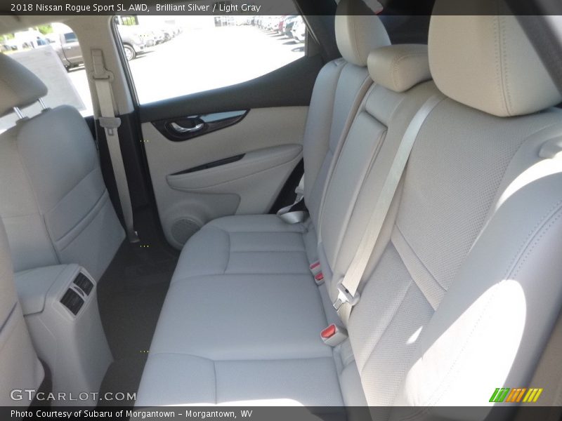 Brilliant Silver / Light Gray 2018 Nissan Rogue Sport SL AWD