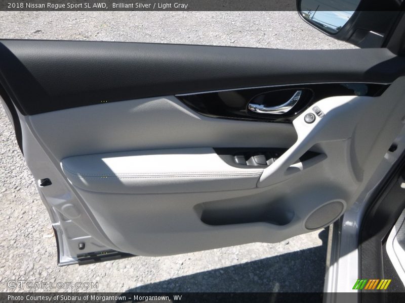 Brilliant Silver / Light Gray 2018 Nissan Rogue Sport SL AWD