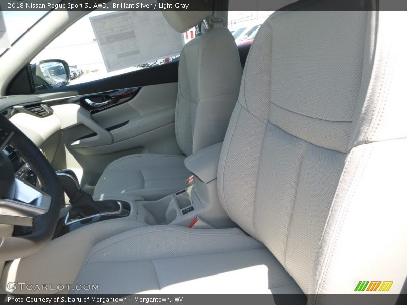 Brilliant Silver / Light Gray 2018 Nissan Rogue Sport SL AWD