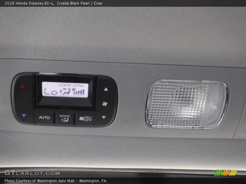 Crystal Black Pearl / Gray 2016 Honda Odyssey EX-L