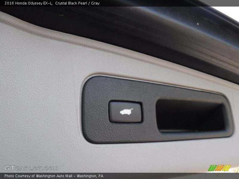 Crystal Black Pearl / Gray 2016 Honda Odyssey EX-L