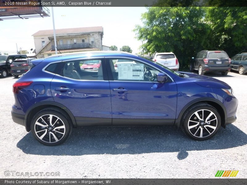Caspian Blue / Charcoal 2018 Nissan Rogue Sport SL AWD
