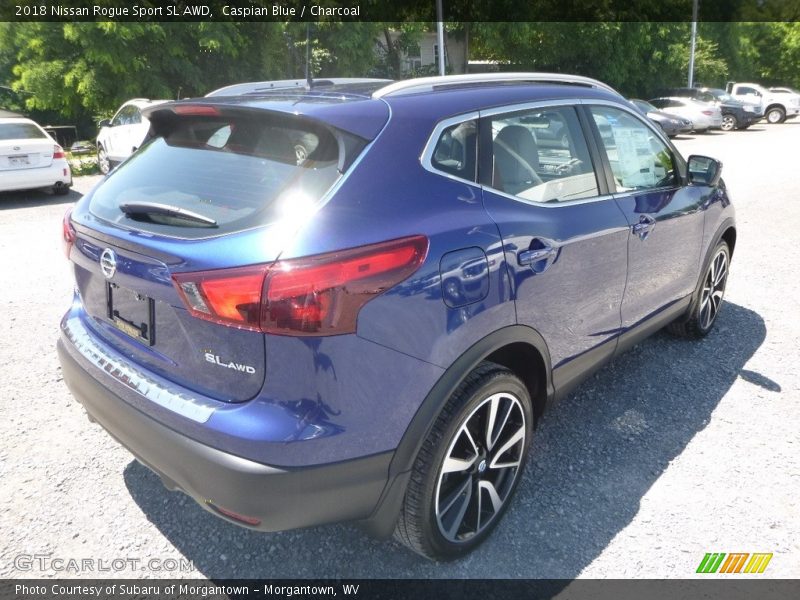 Caspian Blue / Charcoal 2018 Nissan Rogue Sport SL AWD