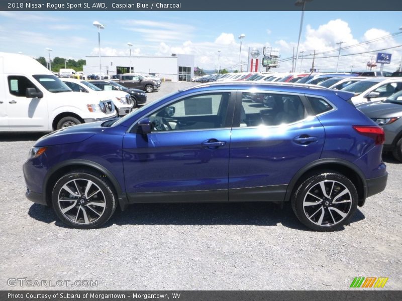 Caspian Blue / Charcoal 2018 Nissan Rogue Sport SL AWD