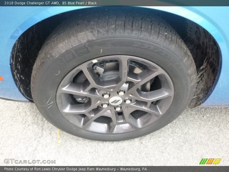 B5 Blue Pearl / Black 2018 Dodge Challenger GT AWD
