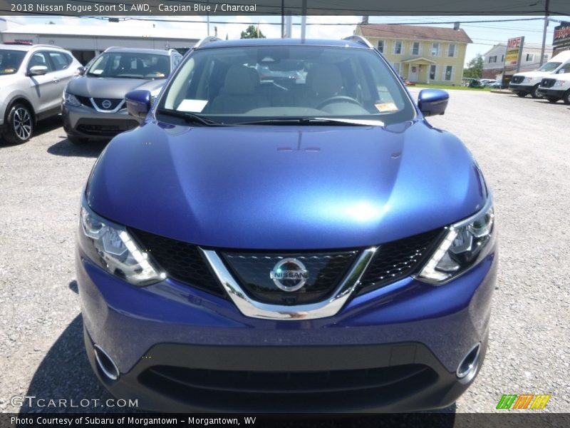 Caspian Blue / Charcoal 2018 Nissan Rogue Sport SL AWD
