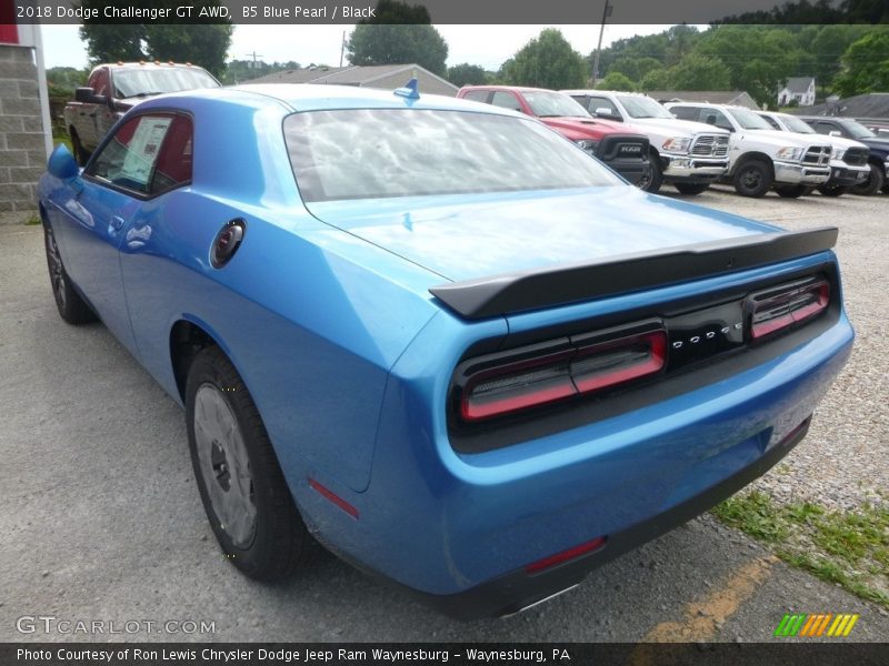 B5 Blue Pearl / Black 2018 Dodge Challenger GT AWD