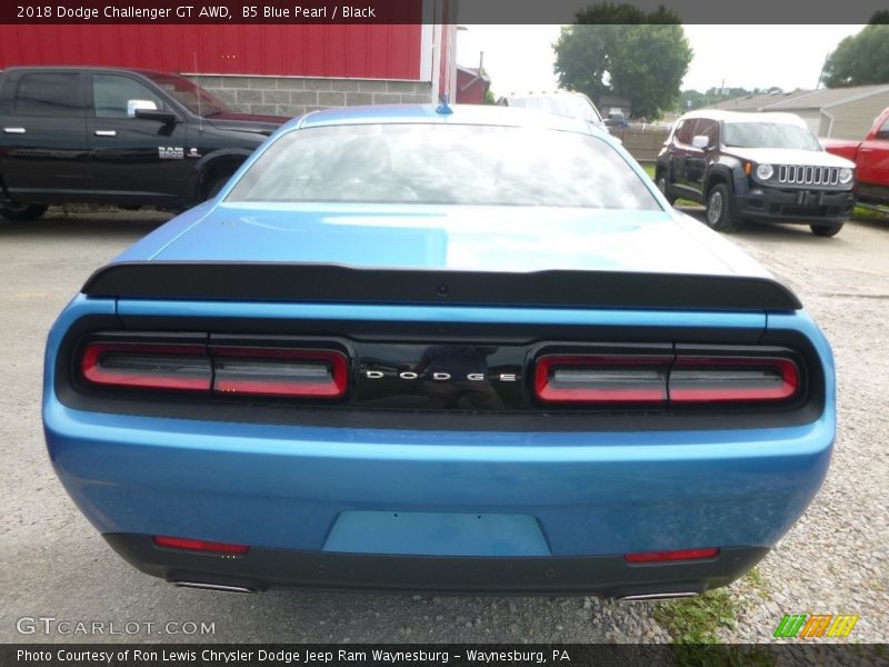 B5 Blue Pearl / Black 2018 Dodge Challenger GT AWD