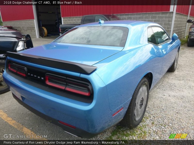 B5 Blue Pearl / Black 2018 Dodge Challenger GT AWD