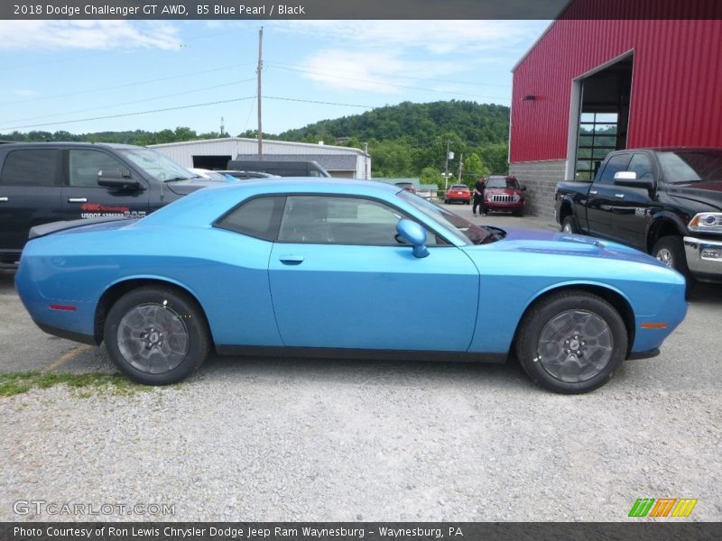 B5 Blue Pearl / Black 2018 Dodge Challenger GT AWD