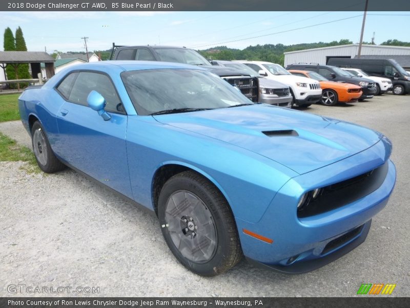 B5 Blue Pearl / Black 2018 Dodge Challenger GT AWD