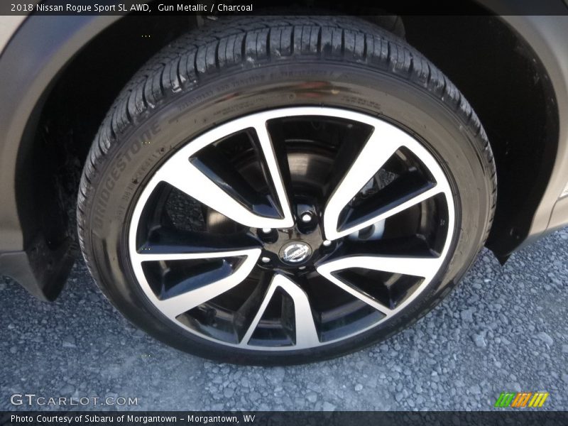 Gun Metallic / Charcoal 2018 Nissan Rogue Sport SL AWD