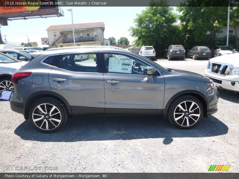 Gun Metallic / Charcoal 2018 Nissan Rogue Sport SL AWD