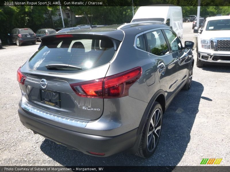 Gun Metallic / Charcoal 2018 Nissan Rogue Sport SL AWD