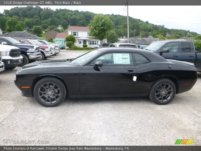 Pitch Black / Black 2018 Dodge Challenger GT AWD