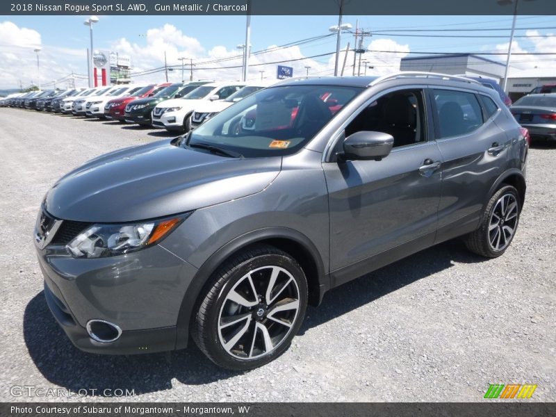 Gun Metallic / Charcoal 2018 Nissan Rogue Sport SL AWD