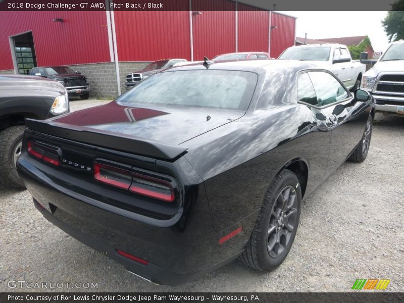 Pitch Black / Black 2018 Dodge Challenger GT AWD