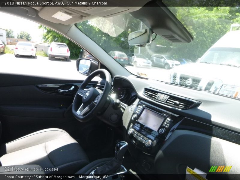 Gun Metallic / Charcoal 2018 Nissan Rogue Sport SL AWD