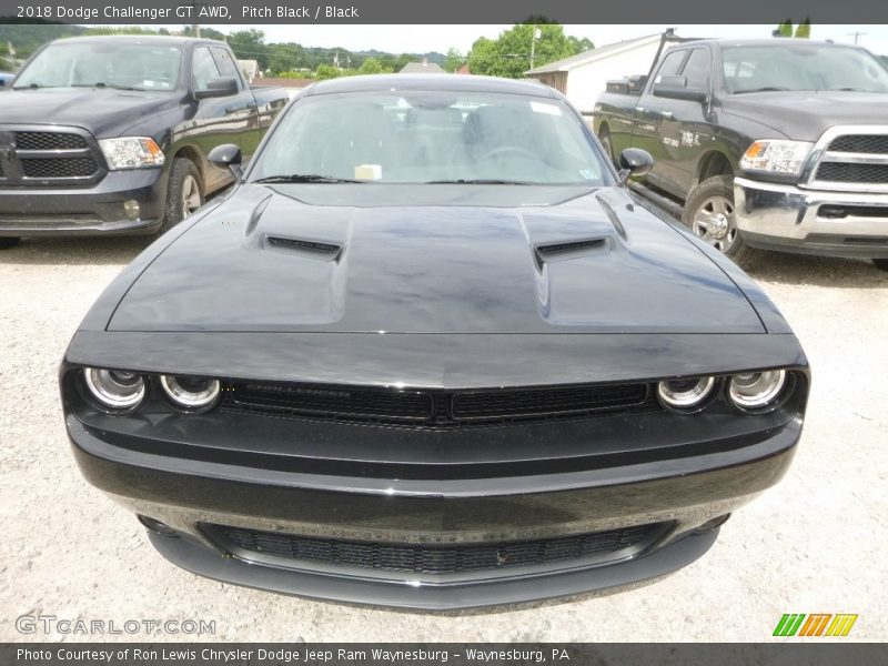 Pitch Black / Black 2018 Dodge Challenger GT AWD