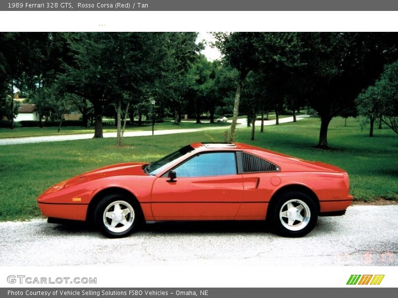 Rosso Corsa (Red) / Tan 1989 Ferrari 328 GTS