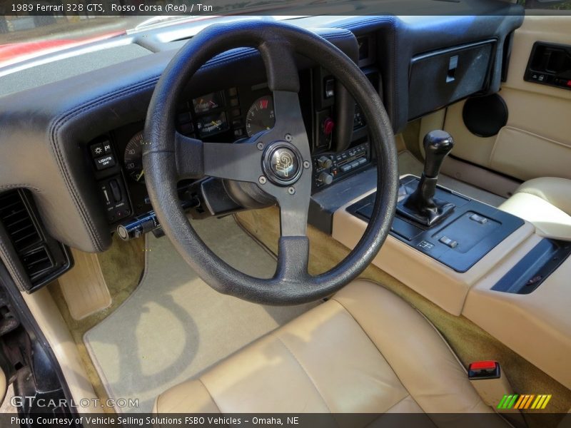 Rosso Corsa (Red) / Tan 1989 Ferrari 328 GTS