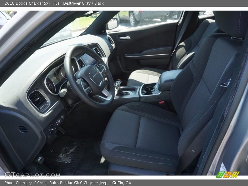 Destroyer Gray / Black 2018 Dodge Charger SXT Plus