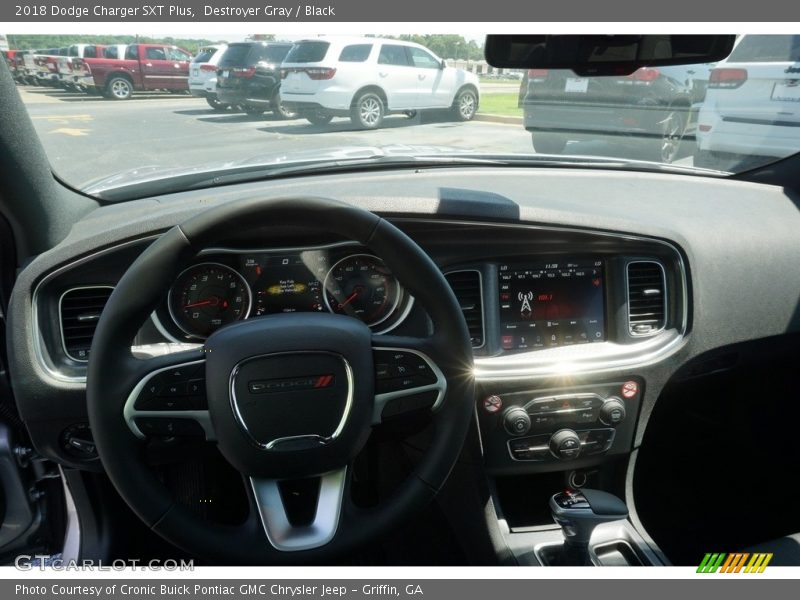 Destroyer Gray / Black 2018 Dodge Charger SXT Plus