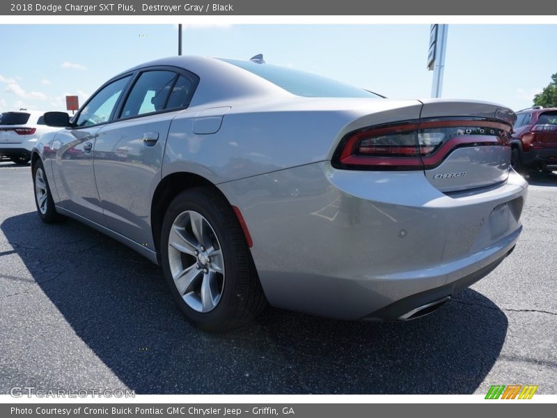 Destroyer Gray / Black 2018 Dodge Charger SXT Plus