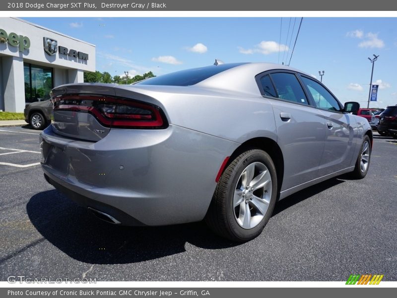 Destroyer Gray / Black 2018 Dodge Charger SXT Plus