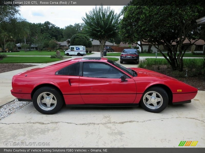 Rosso Corsa (Red) / Tan 1989 Ferrari 328 GTS