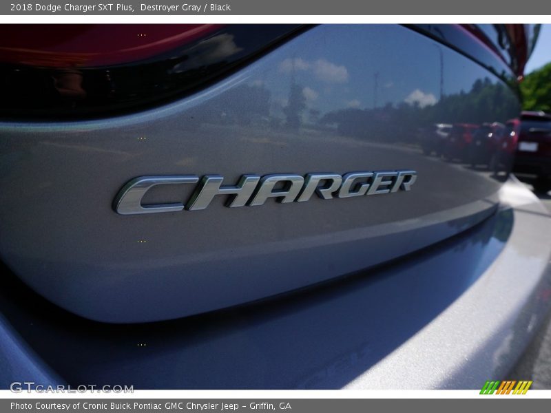 Destroyer Gray / Black 2018 Dodge Charger SXT Plus