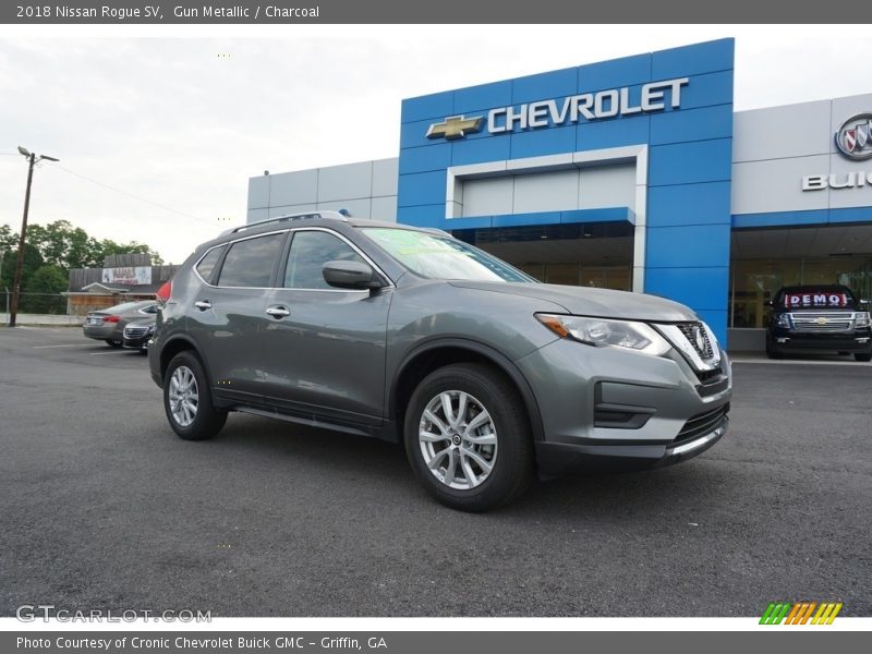 Gun Metallic / Charcoal 2018 Nissan Rogue SV