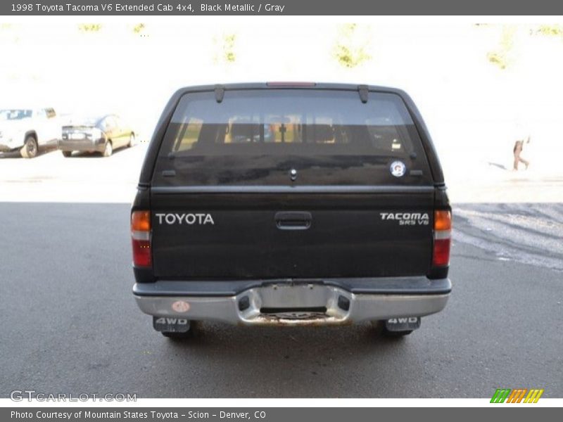 Black Metallic / Gray 1998 Toyota Tacoma V6 Extended Cab 4x4