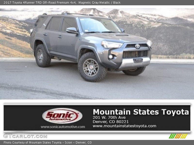Magnetic Gray Metallic / Black 2017 Toyota 4Runner TRD Off-Road Premium 4x4