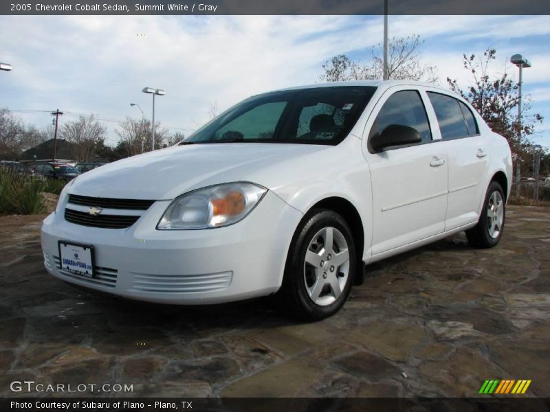 Summit White / Gray 2005 Chevrolet Cobalt Sedan