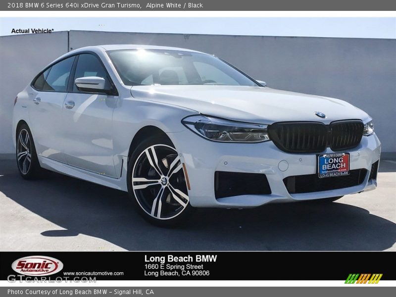 Alpine White / Black 2018 BMW 6 Series 640i xDrive Gran Turismo