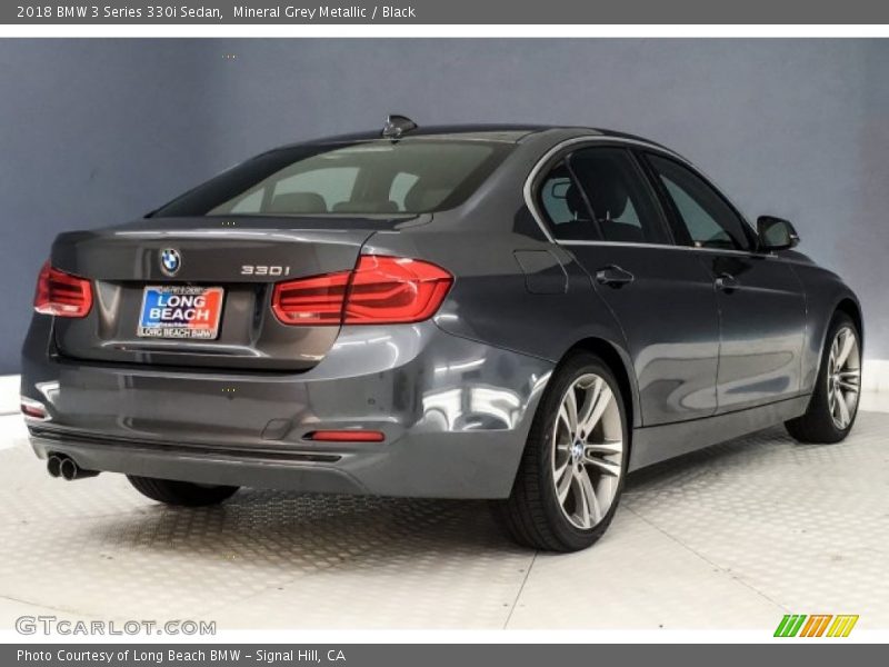 Mineral Grey Metallic / Black 2018 BMW 3 Series 330i Sedan