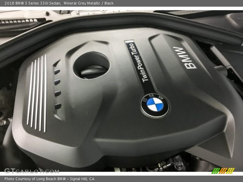 Mineral Grey Metallic / Black 2018 BMW 3 Series 330i Sedan