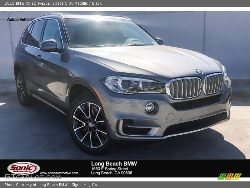 Space Gray Metallic / Black 2018 BMW X5 sDrive35i